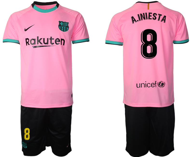 2020-21 Barcelona away 8# A.INIESTA soccer jerseys