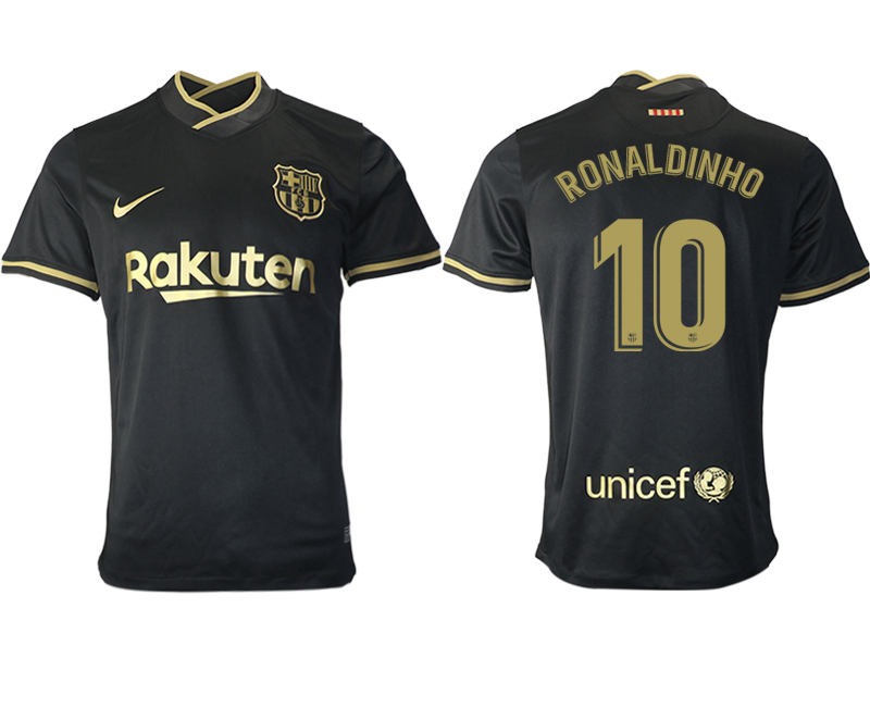 2020-21 Barcelona away aaa version 10# RONALDINHO soccer jerseys