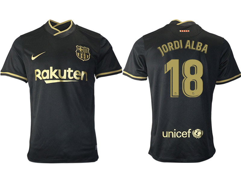 2020-21 Barcelona away aaa version 18# JORDI ALBA soccer jerseys