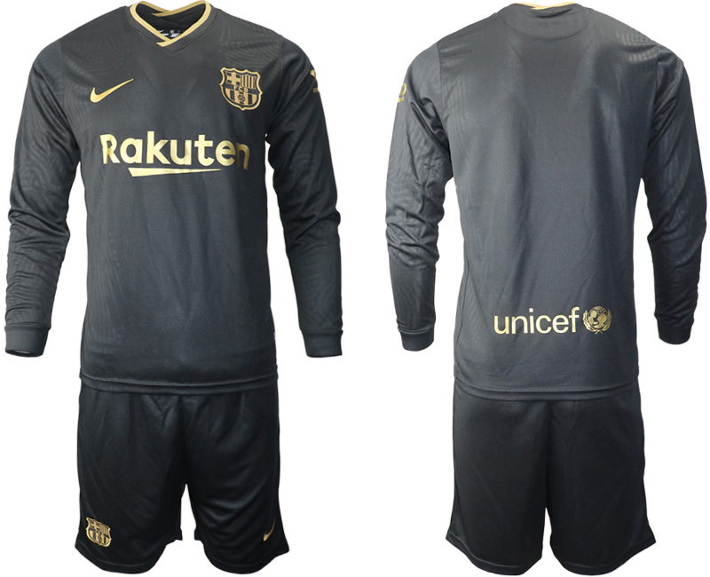 2020-21 Barcelona away long sleeve soccer jerseys