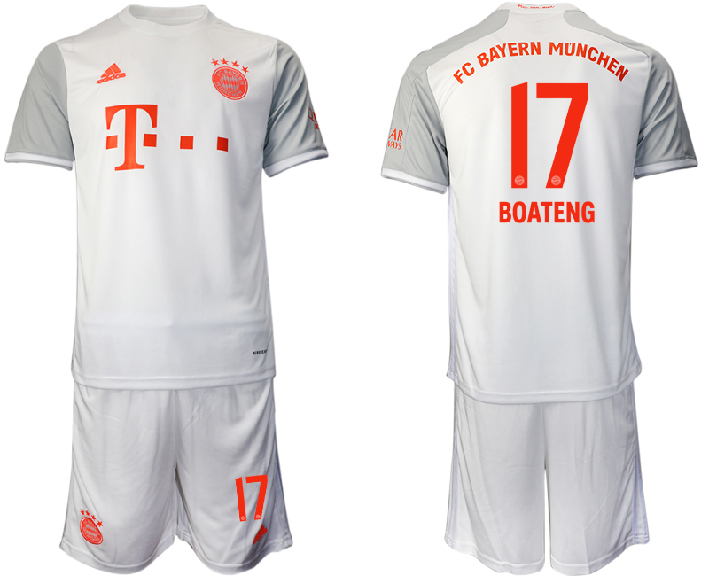 2020-21 Bayern Munich 17 BOATENG Away Soccer Jersey