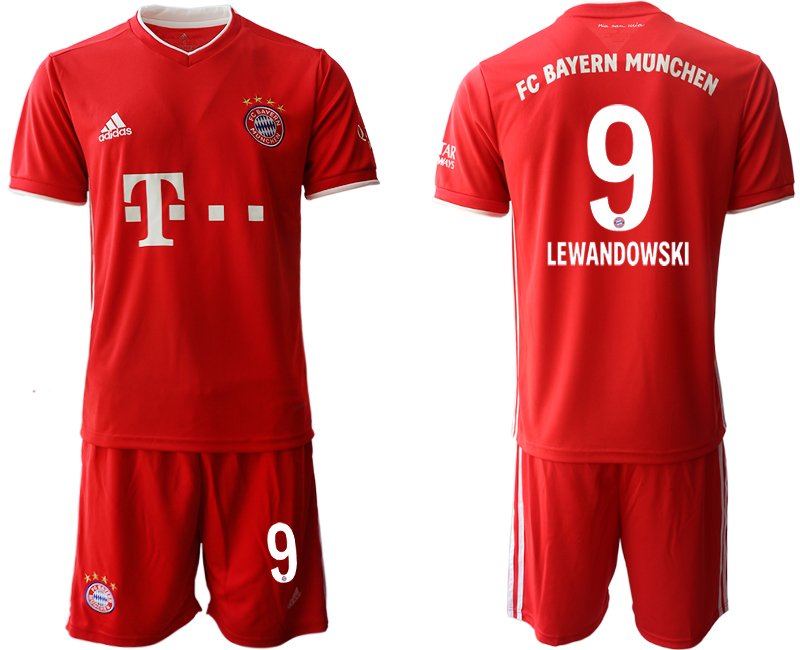 2020-21 Bayern Munich 9 LEWANDOWSKI Home Soccer Jersey