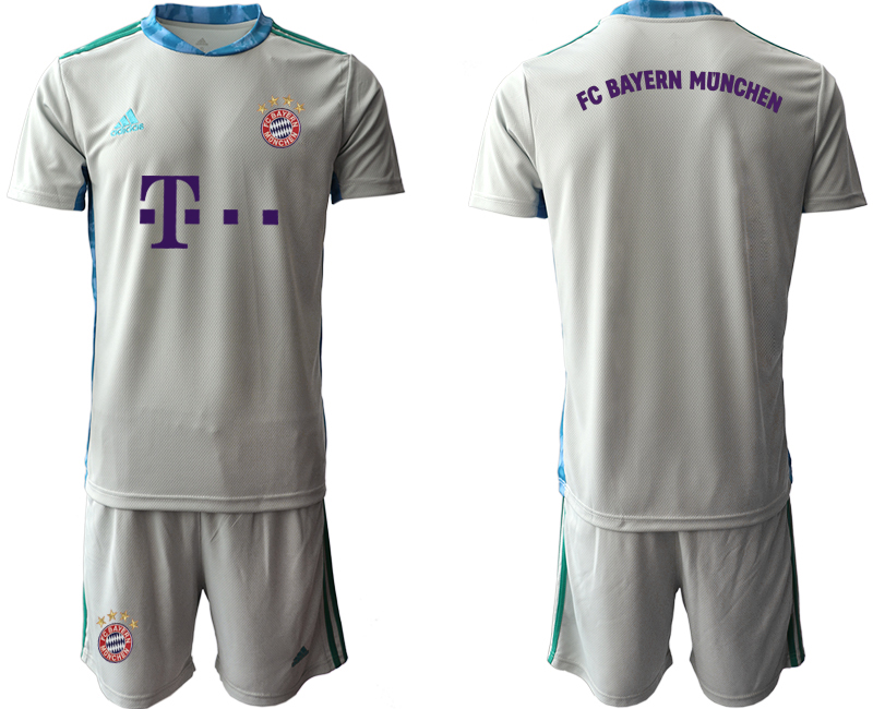 2020-21 Bayern Munich Gray Goalkeeper Soccer Jersey