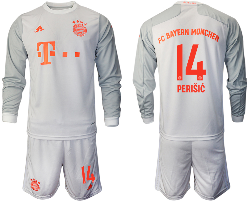 2020-21 Bayern Munich away 14# PERISIC long sleeve soccer jerseys