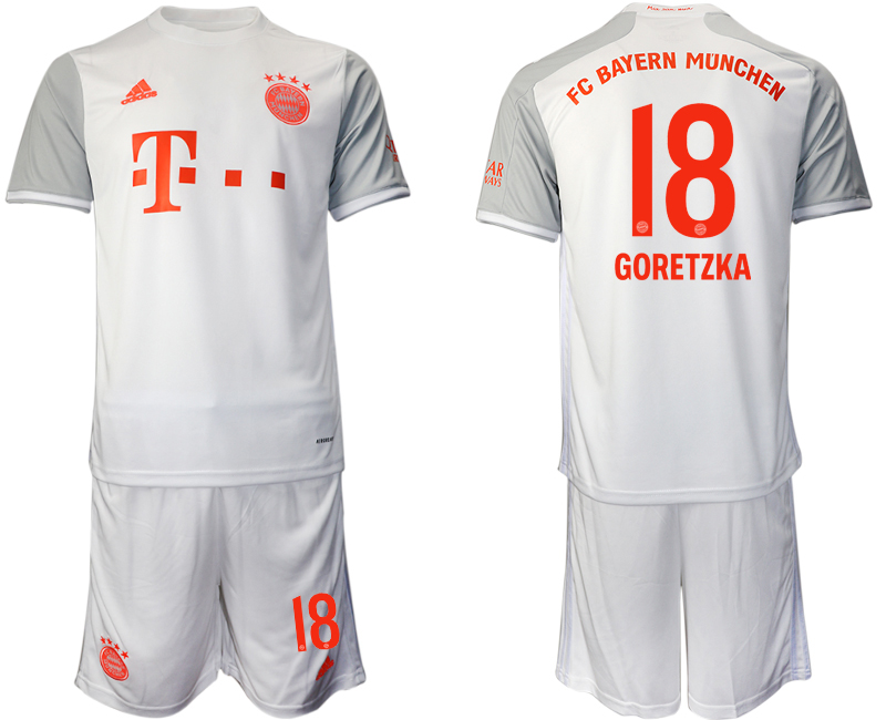 2020-21 Bayern Munich away 18# GORETZKA soccer jerseys