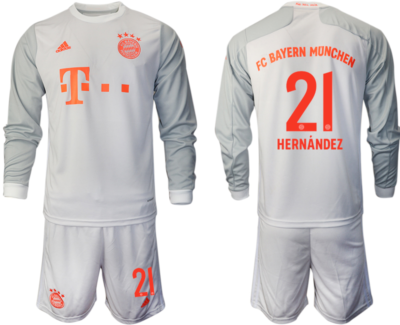 2020-21 Bayern Munich away 21# HERNANDEZ long sleeve soccer jerseys