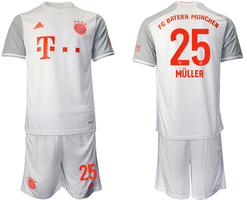 2020-21 Bayern Munich away 25# MULLER soccer jerseys