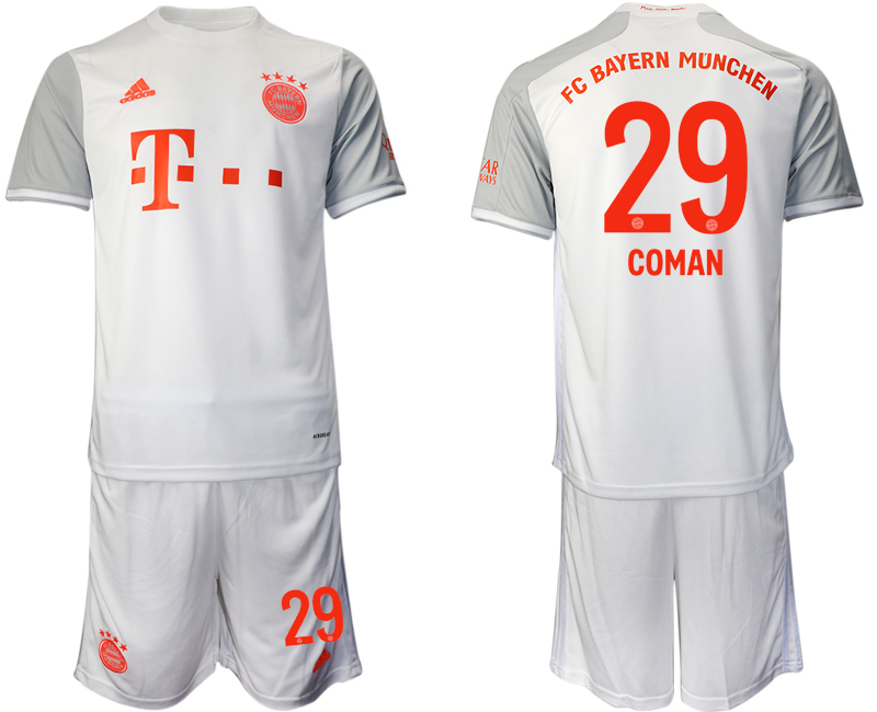 2020-21 Bayern Munich away 29# COMAN soccer jerseys