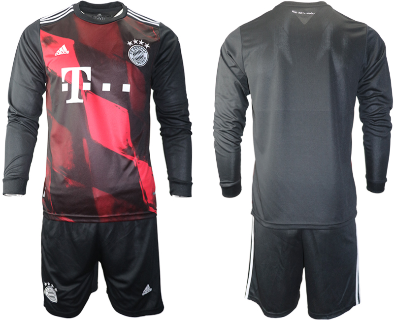 2020-21 Bayern Munich away black long sleeve soccer jerseys