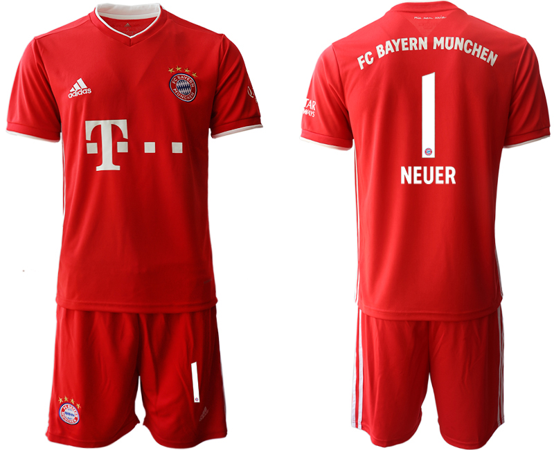 2020-21 Bayern Munich home 1# NEUER soccer jerseys