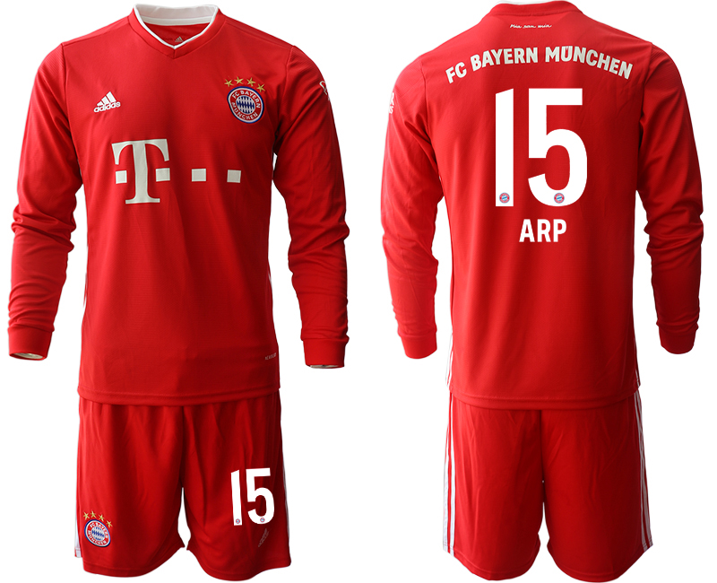 2020-21 Bayern Munich home 15# ARP long sleeve soccer jerseys