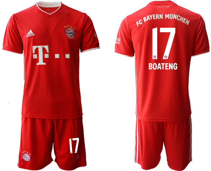 2020-21 Bayern Munich home 17# BOATENG soccer jerseys