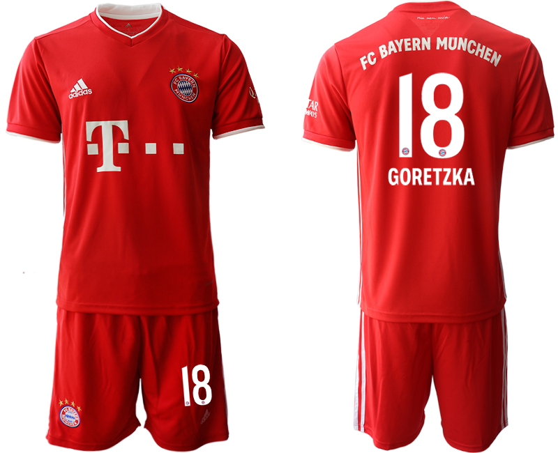 2020-21 Bayern Munich home 18# GORETZKA soccer jerseys