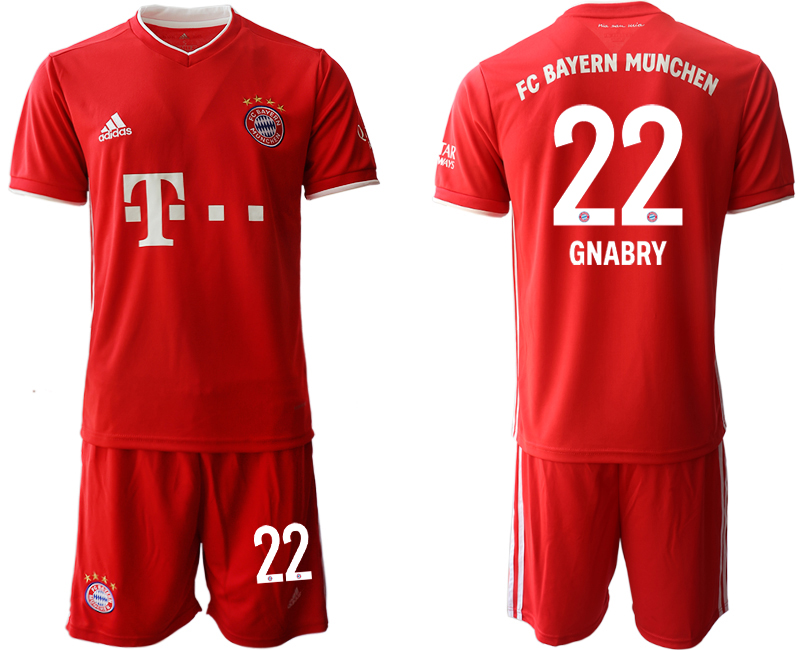 2020-21 Bayern Munich home 22# GNABRY soccer jerseys