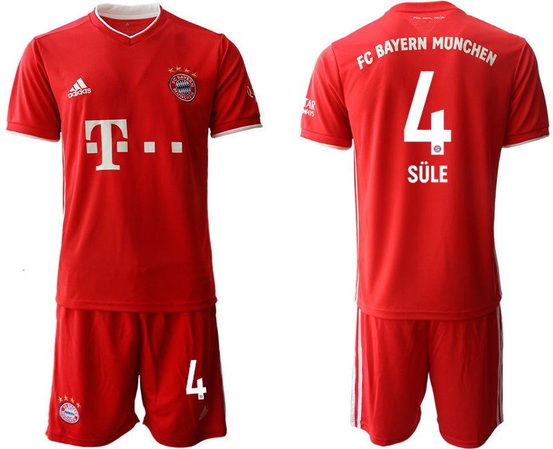 2020-21 Bayern Munich home 4# SULE soccer jerseys