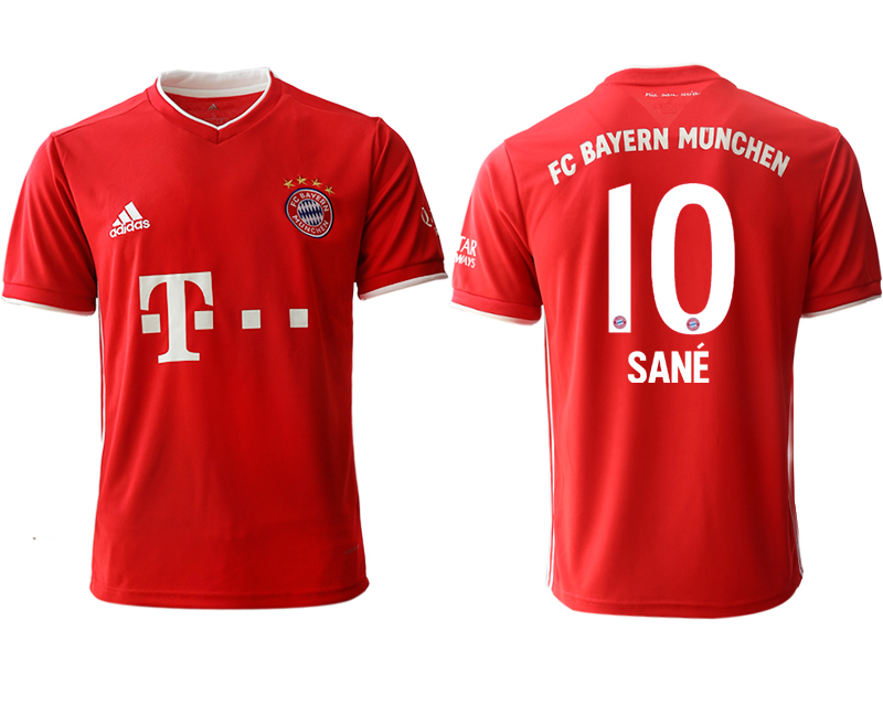 2020-21 Bayern Munich home aaa version 10# SANE soccer jerseys