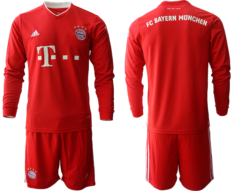 2020-21 Bayern Munich home long sleeve soccer jerseys