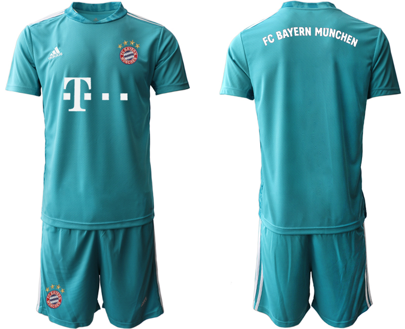 2020-21 Bayern Munich lake blue goalkeeper soccer jerseys