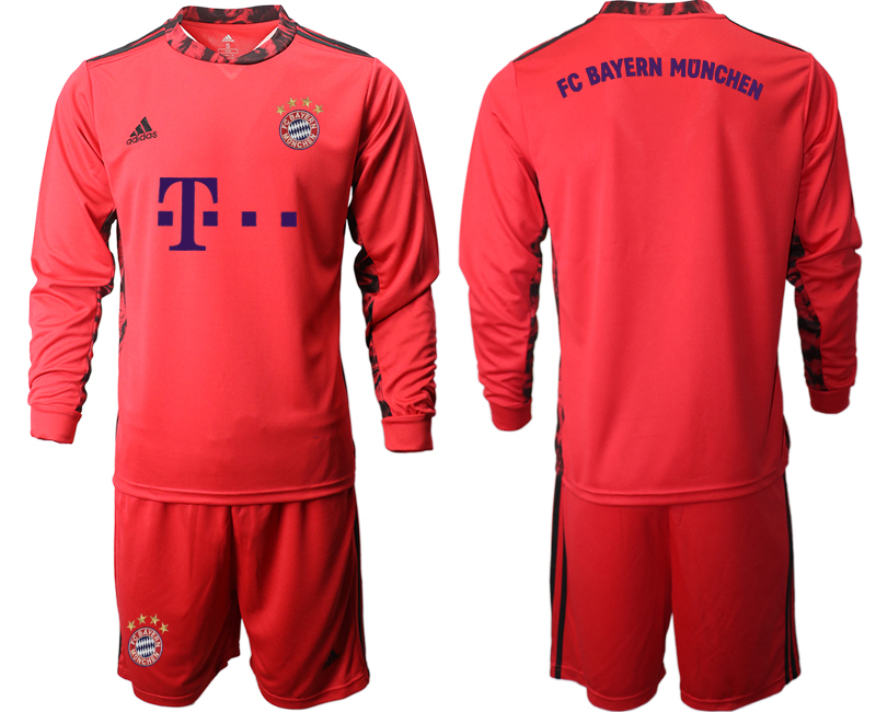 2020-21 Bayern Munich red goalkeeper long sleeve soccer jerseys