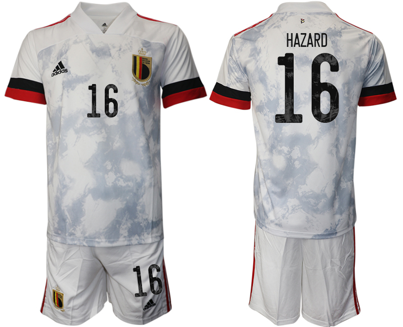 2020-21 Belgium away 16# HAZARD soccer jerseys