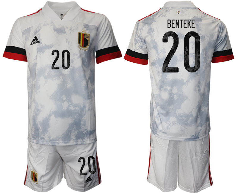 2020-21 Belgium away 20# BENTEKE soccer jerseys