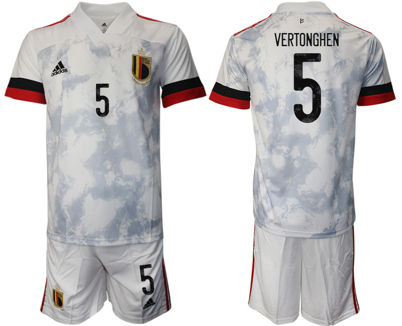 2020-21 Belgium away 5# VERTONGHEN soccer jerseys