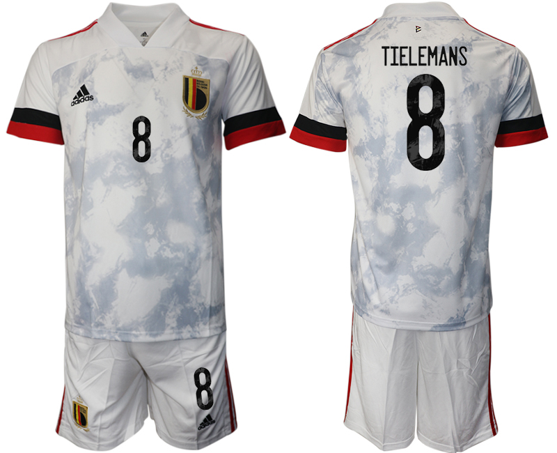 2020-21 Belgium away 8# TIELEMANS soccer jerseys