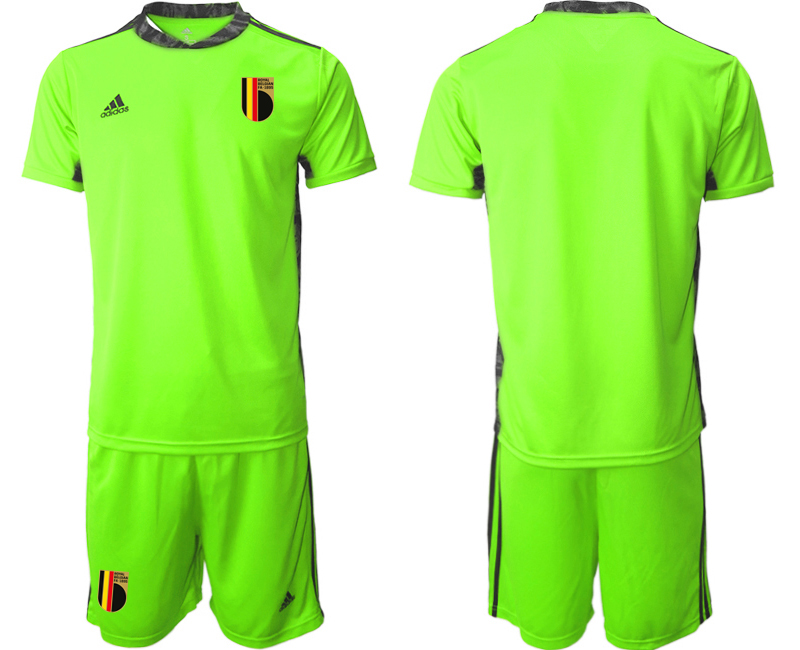 2020-21 Belgium fluorescent green goalkeeper soccer jerseys