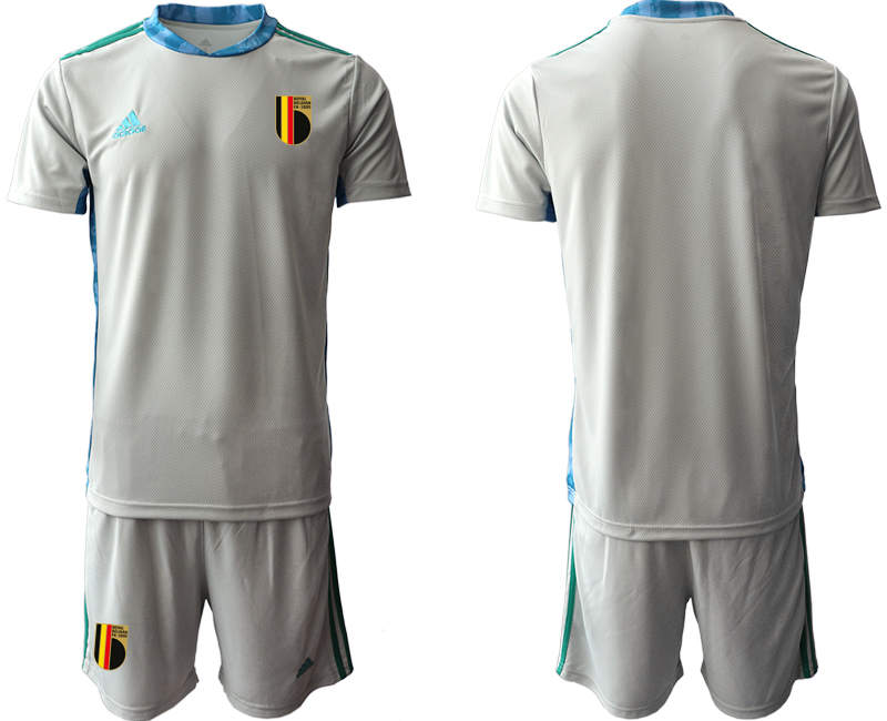 2020-21 Belgium gray goalkeeper soccer jerseys