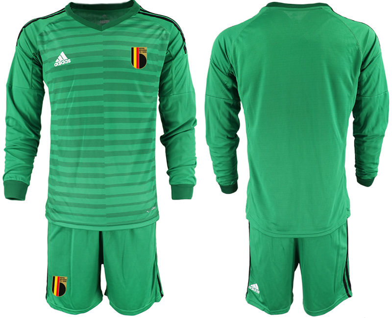 2020-21 Belgium green goalkeeper long sleeve  soccer jerseys