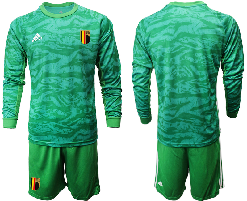 2020-21 Belgium green goalkeeper long sleeve soccer jerseys