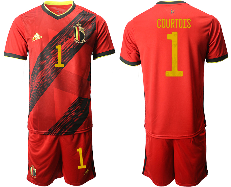 2020-21 Belgium home 1# COURTOIS occer jerseys