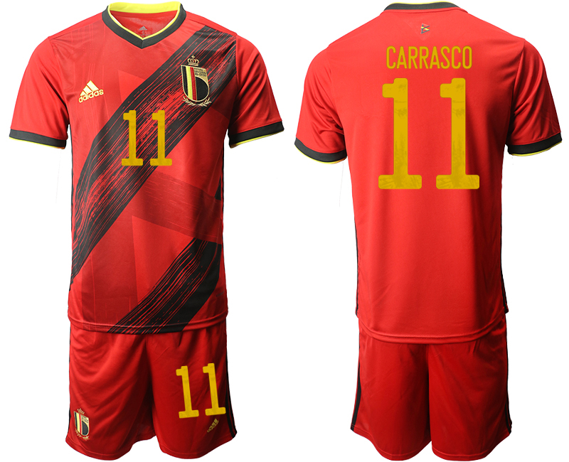 2020-21 Belgium home 11# CARRASCO soccer jerseys