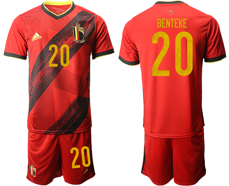 2020-21 Belgium home 20# BENTEKE soccer jerseys