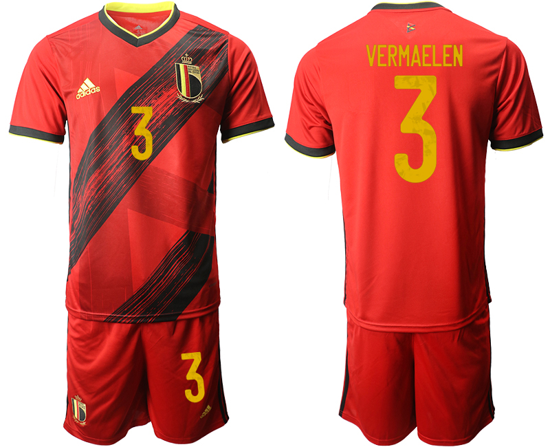 2020-21 Belgium home 3# VERMAELEN soccer jerseys