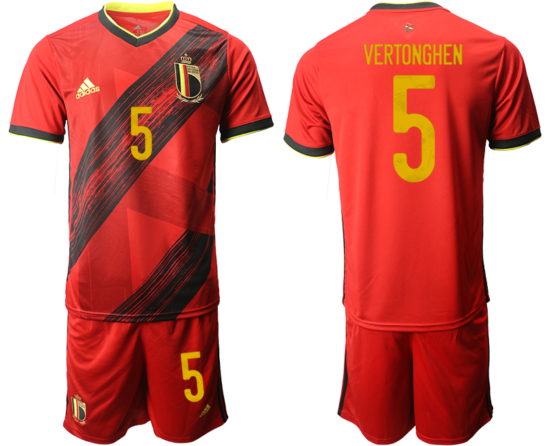 2020-21 Belgium home 5# VERTONGHEN soccer jerseys