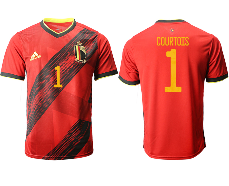 2020-21 Belgium home aaa version 1# COURTOIS soccer jerseys