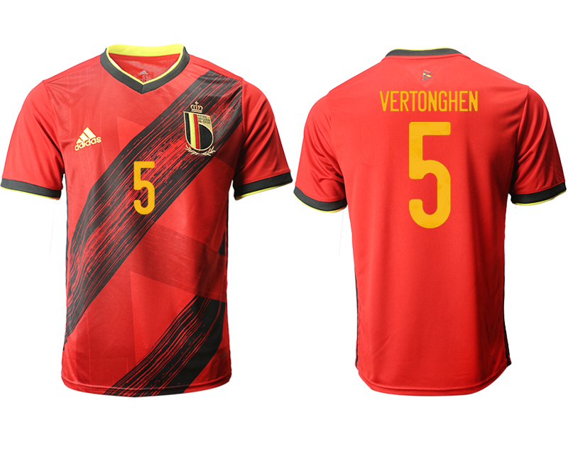 2020-21 Belgium home aaa version 5# VERTONGHEN soccer jerseys