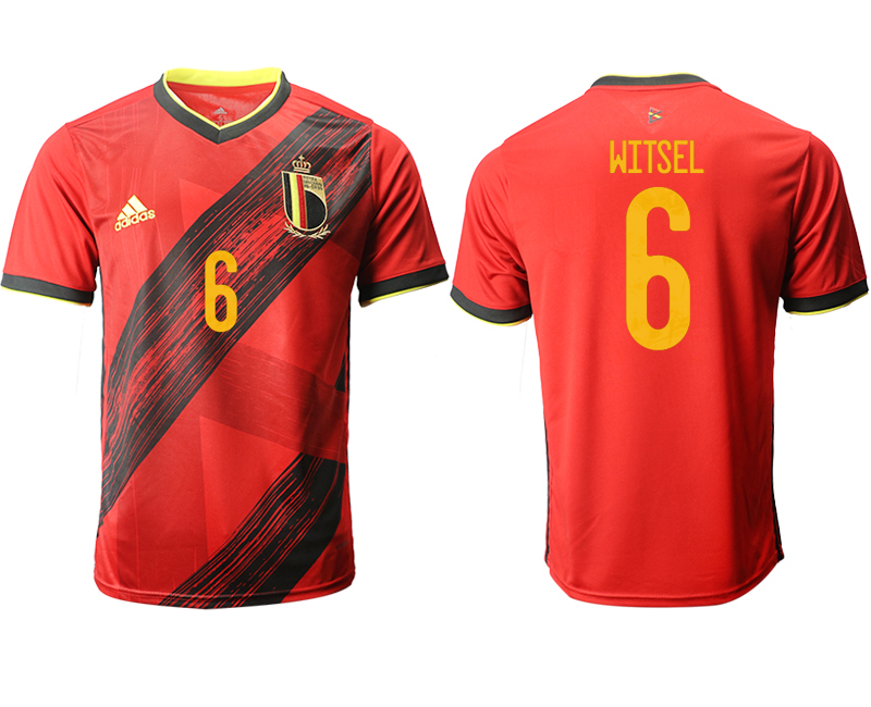 2020-21 Belgium home aaa version 6# WITSEL soccer jerseys