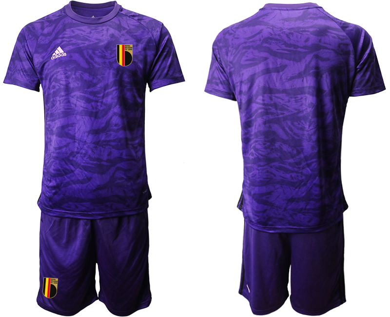 2020-21 Belgium purple goalkeeper soccer jerseys.