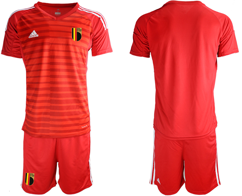 2020-21 Belgium red goalkeeper soccer jerseys.