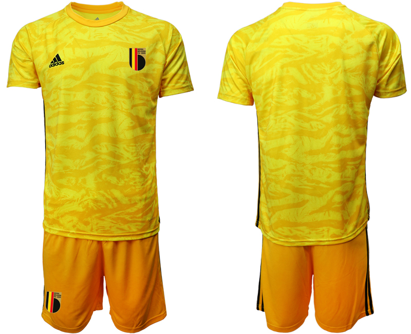 2020-21 Belgium yellow goalkeeper soccer jerseys