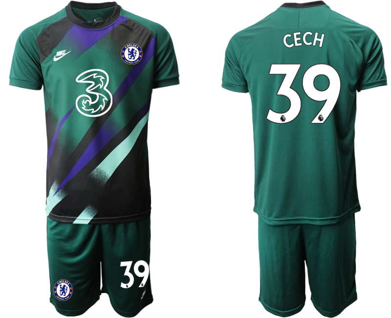 2020-21 Chelsea Dark green goalkeeper 39# CECH soccer jerseys