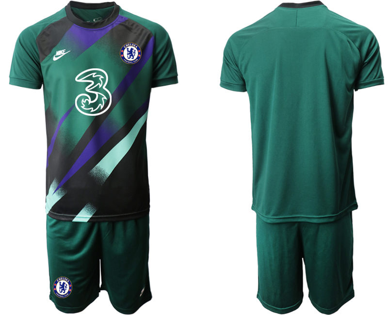 2020-21 Chelsea Dark green goalkeeper soccer jerseys