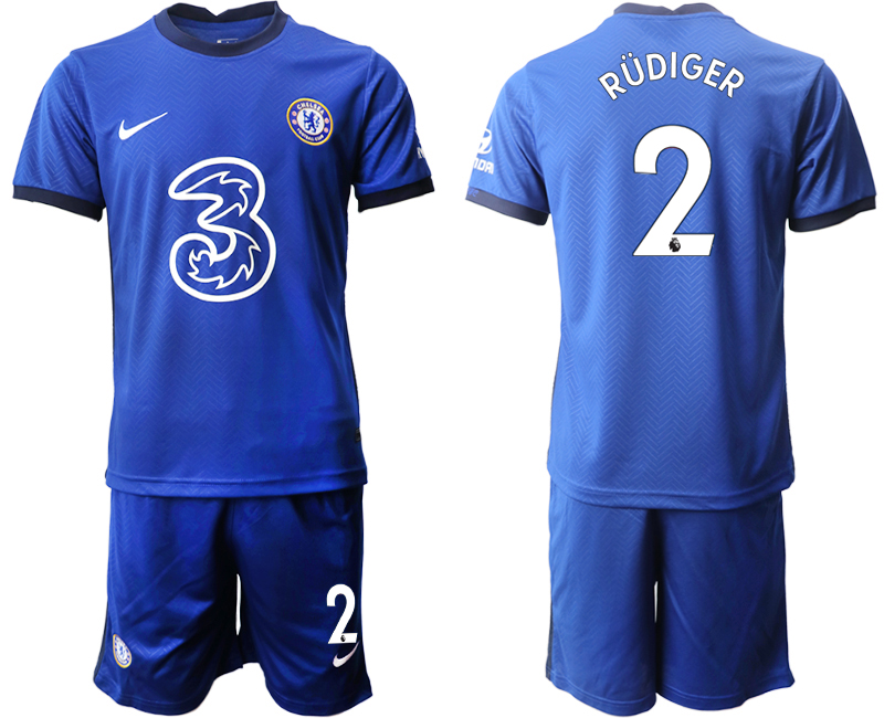 2020-21 Chelsea FC home 2# RUDIGER soccer jerseys