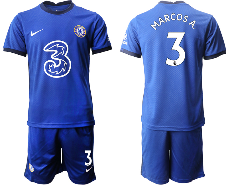 2020-21 Chelsea FC home 3# MARCOSA. soccer jerseys