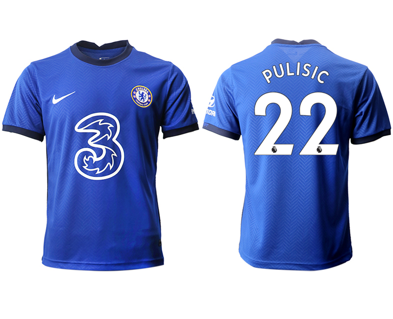 2020-21 Chelsea FC home aaa version 22# PULISIC soccer jerseys