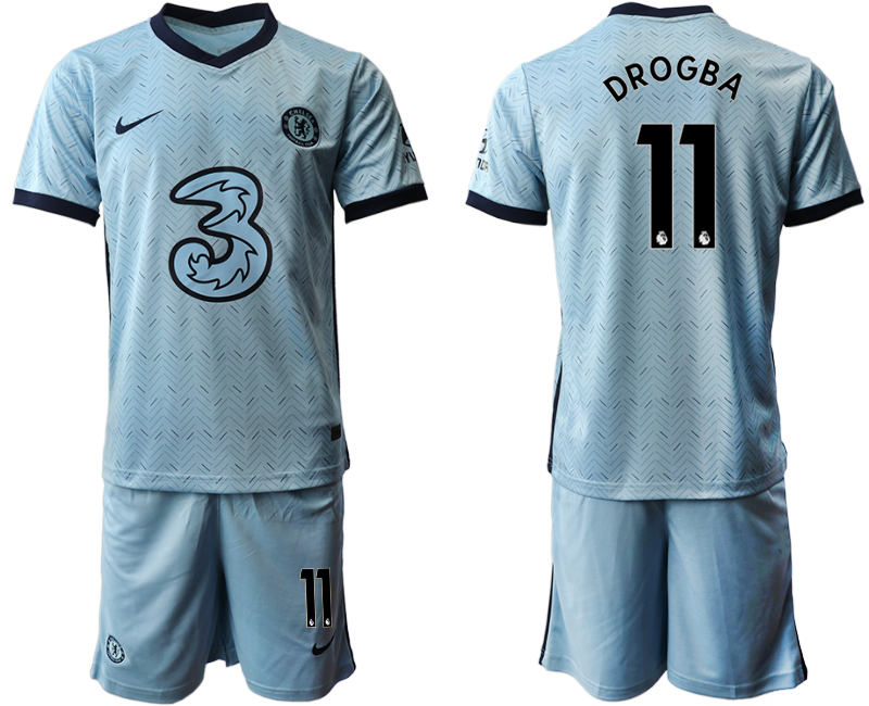 2020-21 Chelsea away 11# DROGBA soccer jerseys