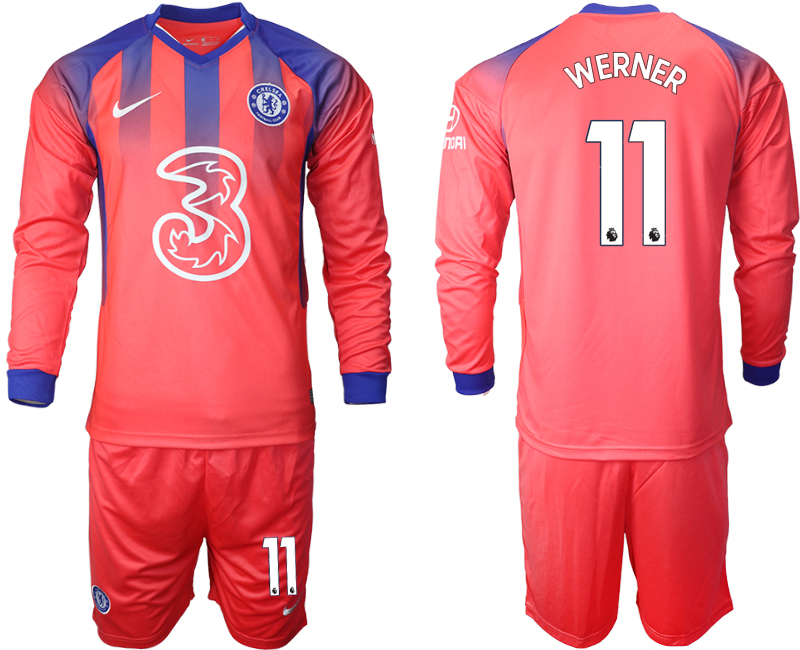 2020-21 Chelsea away 11# WERNER long sleeve soccer jerseys