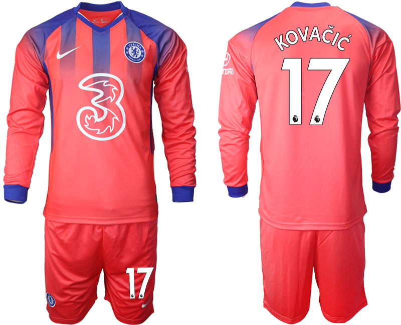 2020-21 Chelsea away 17# KOVACIC long sleeve soccer jerseys